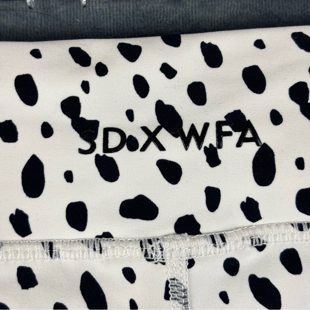 White Fox Boutique Dalmatian Print Leggings - Picture 7 of 11